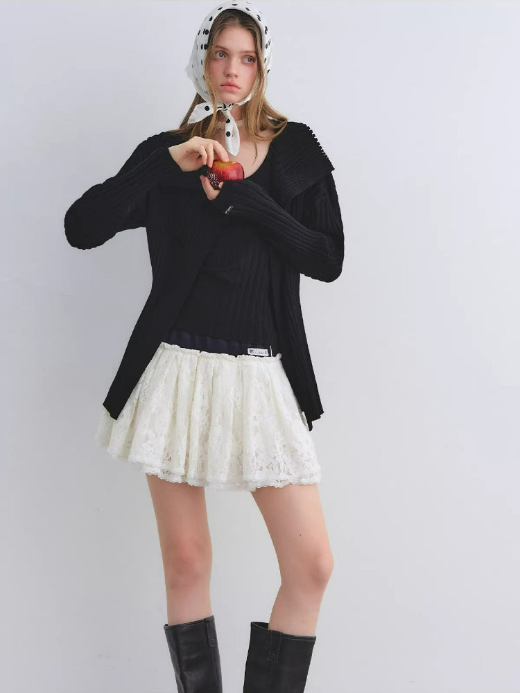 Irregular Knit Two-Piece Set