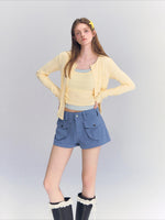 Blue Cargo Shorts