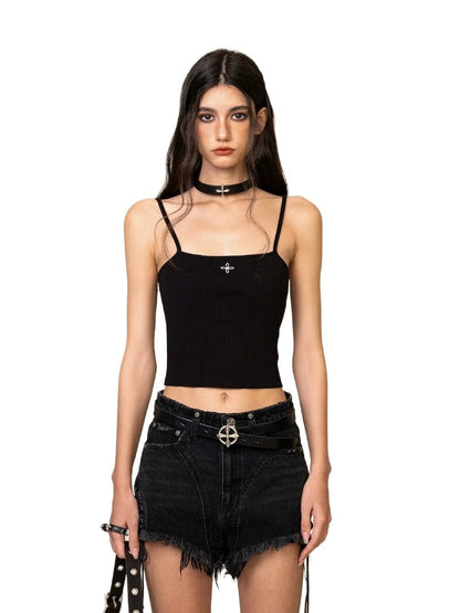 Compass Cruciferous Knitted Tank Top