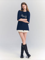 Embroidered Letter Tee