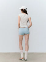 Twisted Shoulder Shorts Set