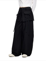 Drawstring Wide Leg Pants