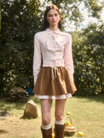 “Cloud” Natural Cotton Plaid Shirt
