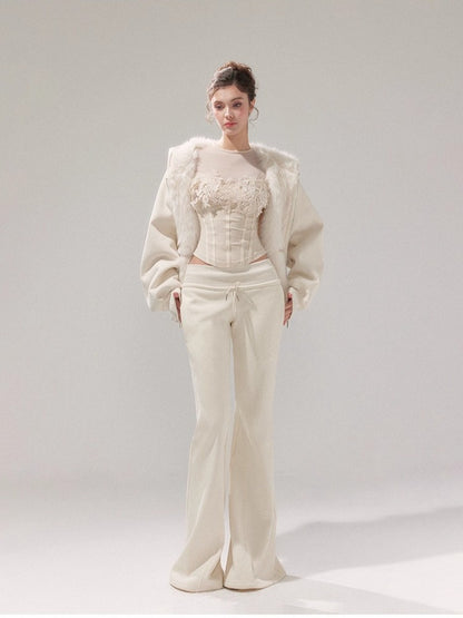 Reversible Hooded Sweatshirt &amp; Fleece Pants Set