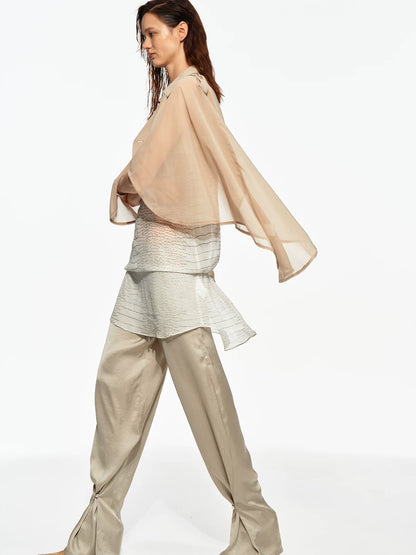 Chiffon Cape Jacket