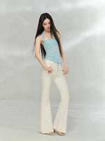 Rhinestone Halter Tube Top