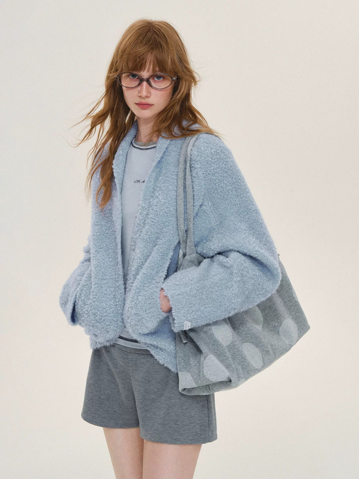 Soft Boucle Batwing Cocoon Cardigan