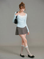 Lace Layered V Neck Top