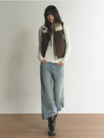 Reversible Polka Dot Fleece Vest