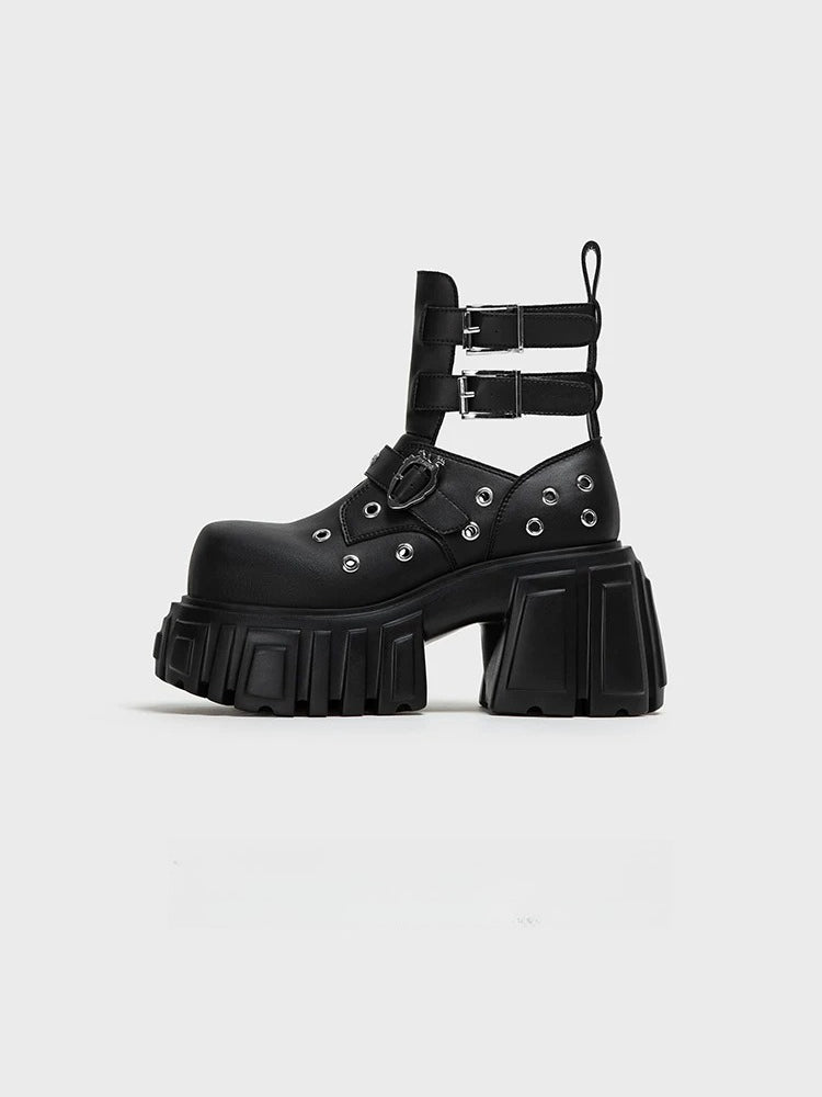 Chunky Roman Platform Boots