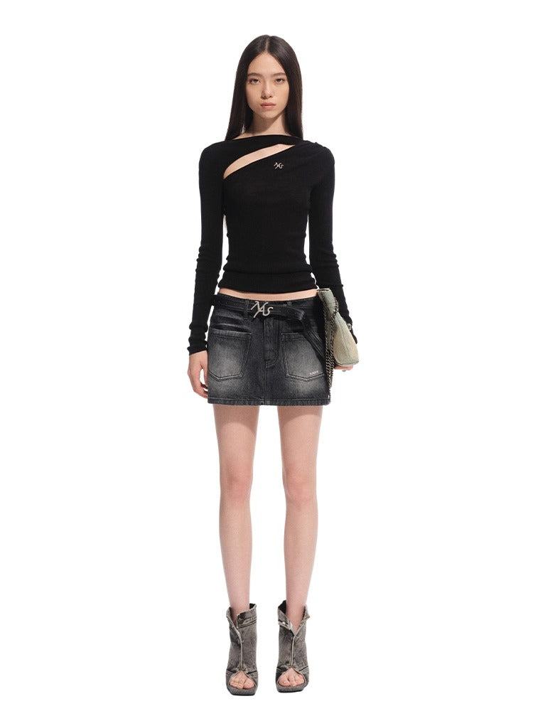 Crescent Knit Blouse