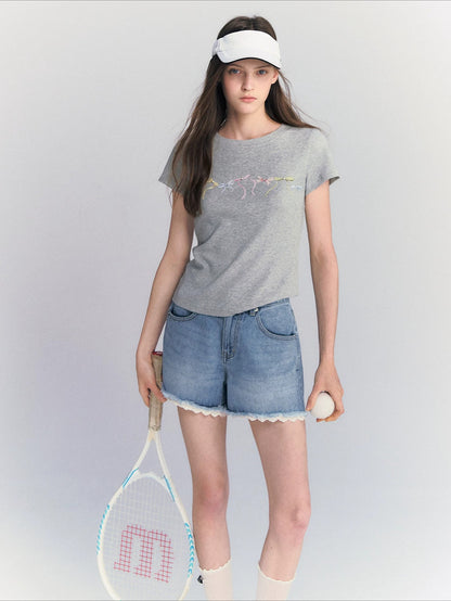 Butterfly Print T-shirt