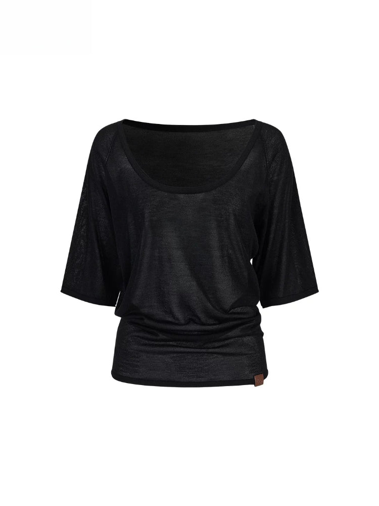 Lyocell U-Neck Top