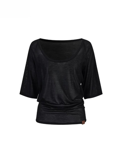 Lyocell U-Neck Top