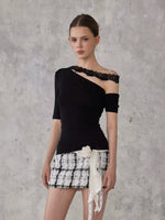 Lace Strap Tencel Top