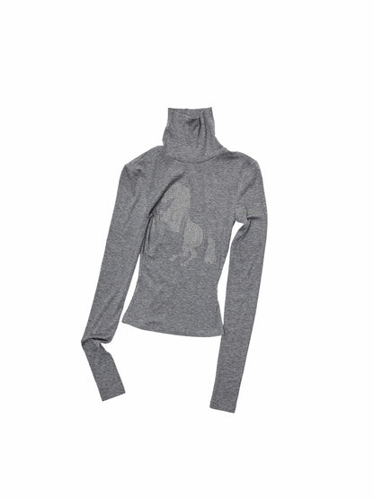 Crystal-Embellished Turtleneck