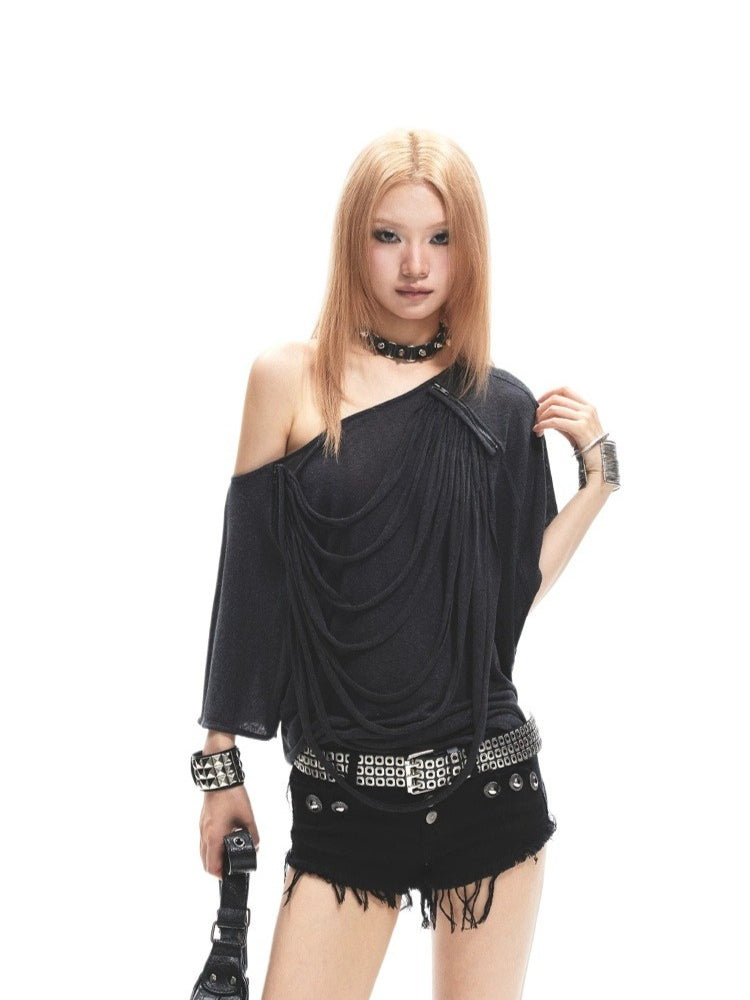 Off Shoulder Ruched Tee