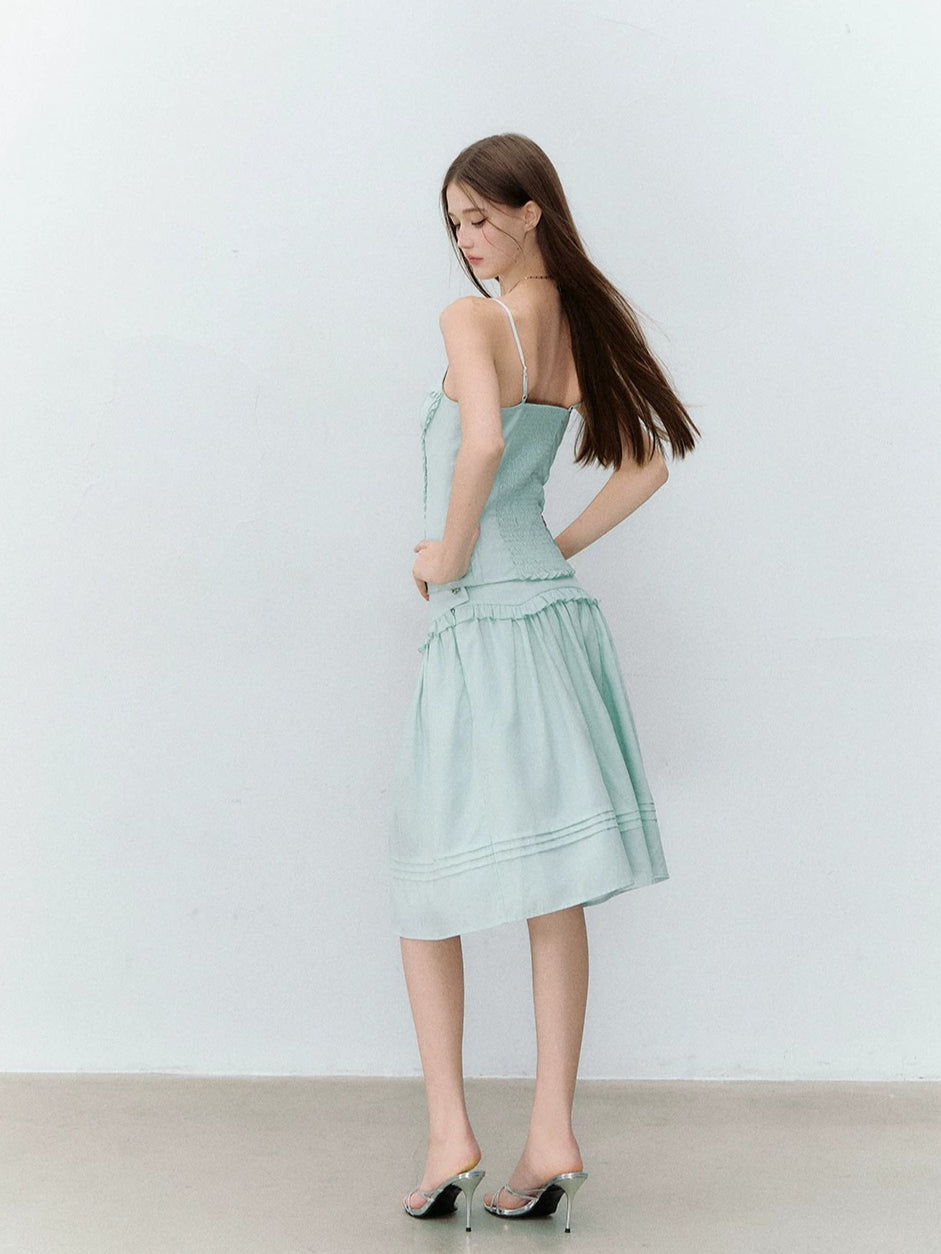 Butterfly Tie Tank Top &amp; Skirt Set