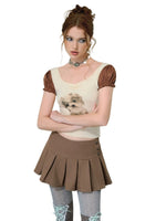 Square Neck Puppy T-shirt