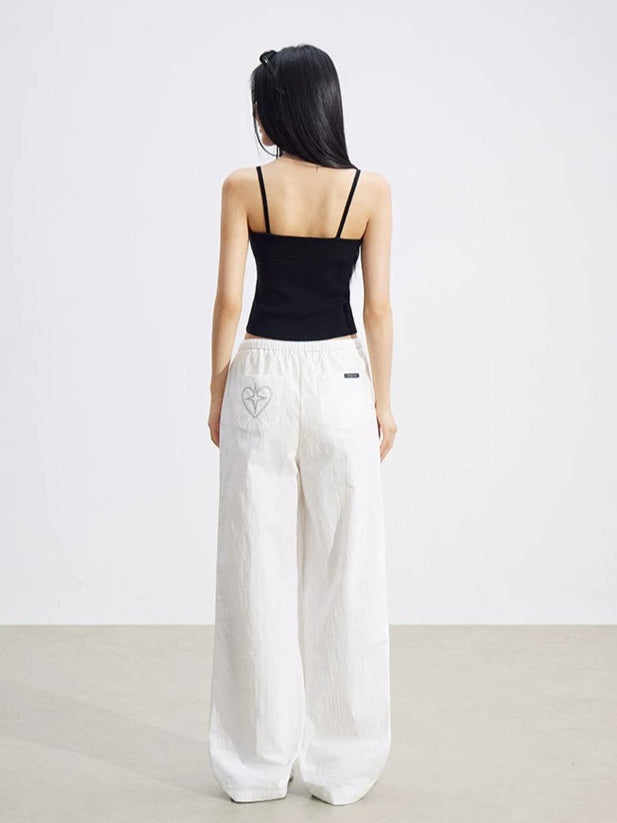 Cooling Heart Wide-Leg Pants