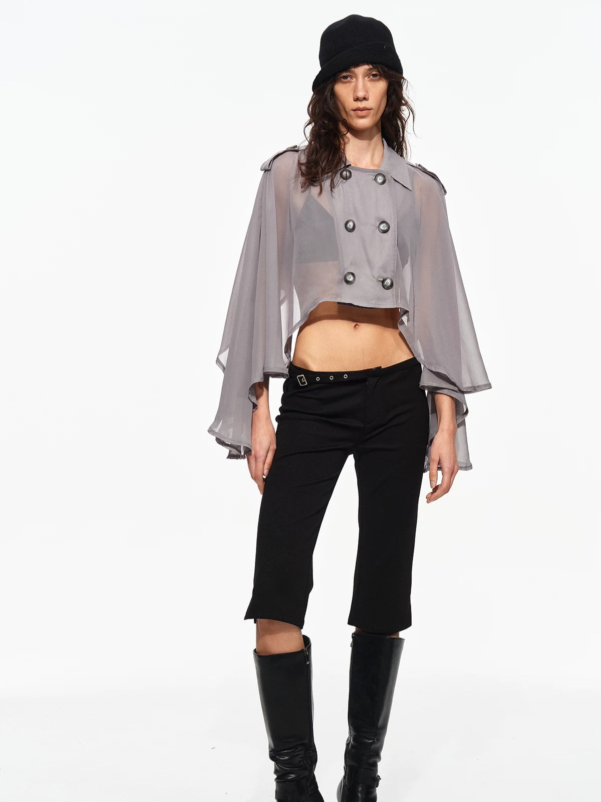 Chiffon Cape Jacket