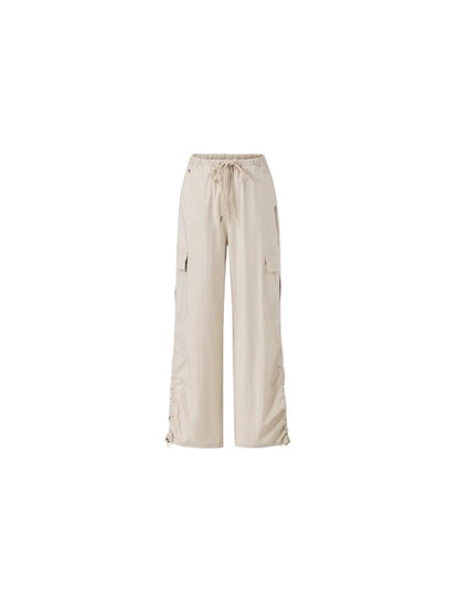 Ruched Sun Protection Utility Wide-Leg Pants