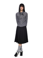 Vintage Plaid Bow Tie Shirt