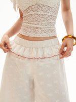 Lace Layered Wide Leg Shorts