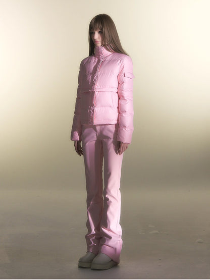 White Duck Down Three-Proof Fabric Down Jacket &amp; Pants Set