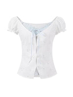 Lace Layered Floral Blouse