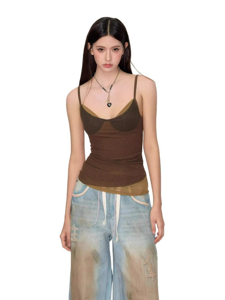 Colorblock Lyocell Cami Top