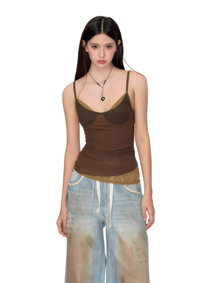 Colorblock Lyocell Cami Top