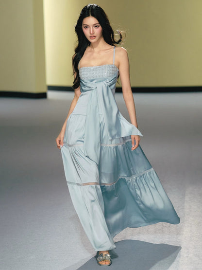 Sequin Strap Maxi Dress