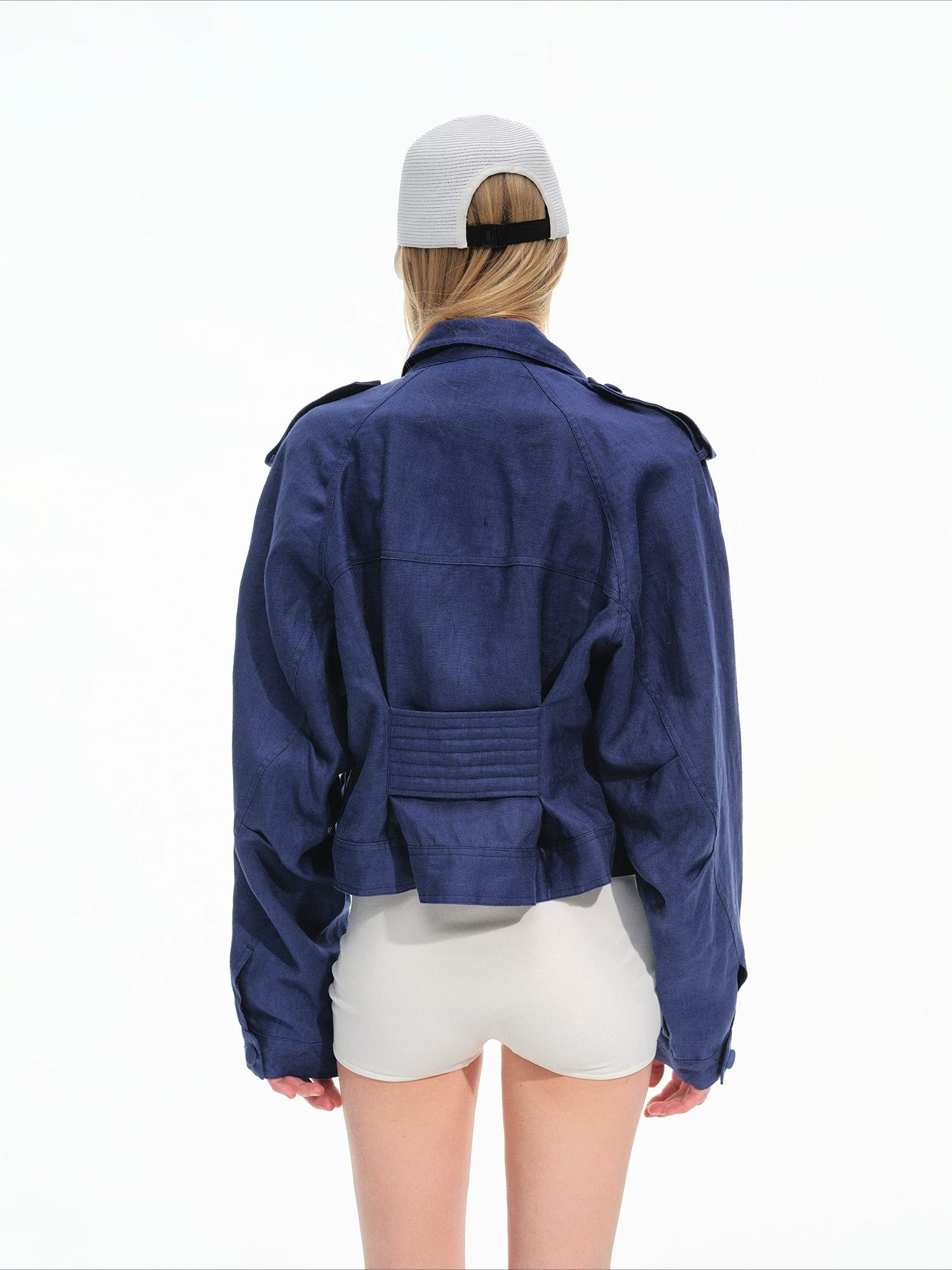 Linen Cropped Jacket