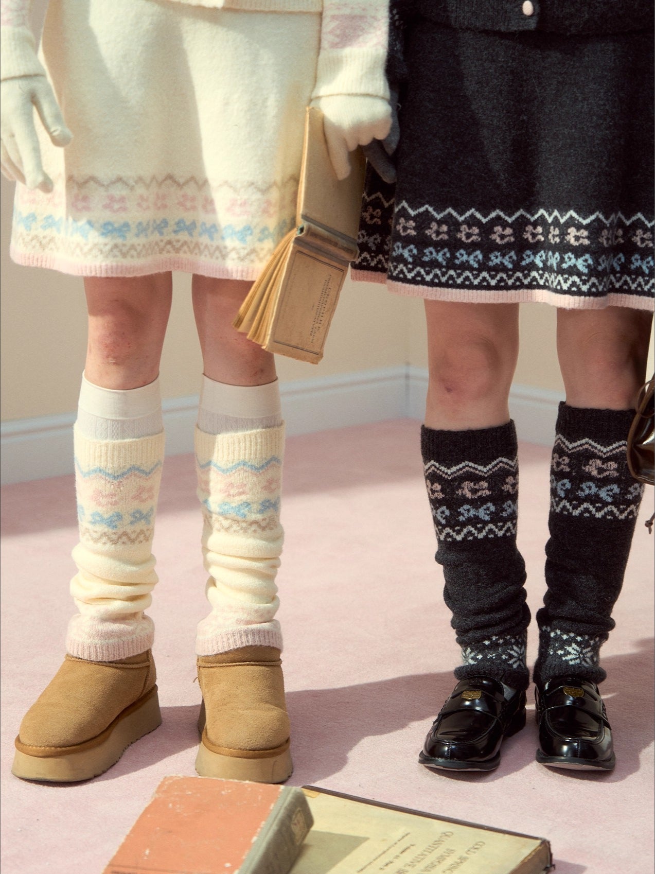 Vintage Fair Isle Leg Warmers