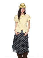 Plaid Cropped Shirt
