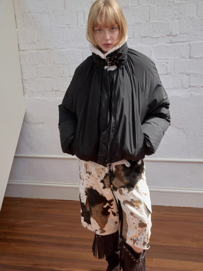 Belted Cocoon Down Jacket