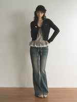 Stud Flare Jeans