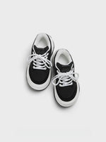 Black Wave Platform Sneakers
