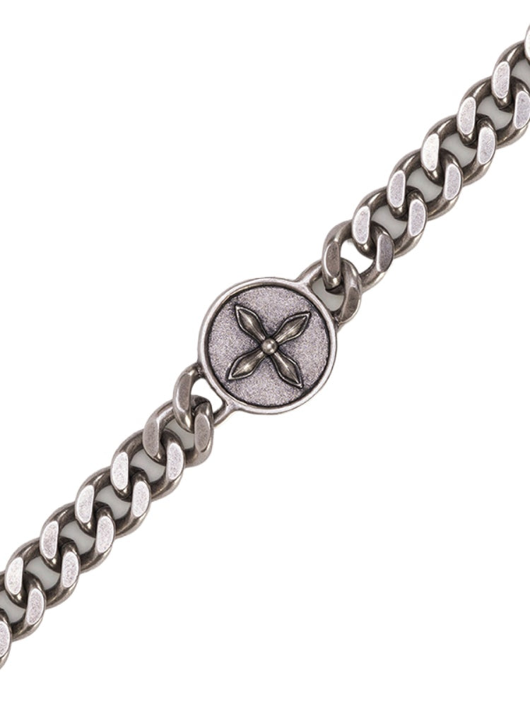 Cross Emblem Metal Bracelet