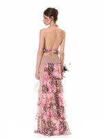 Floral Halter Skirt Set
