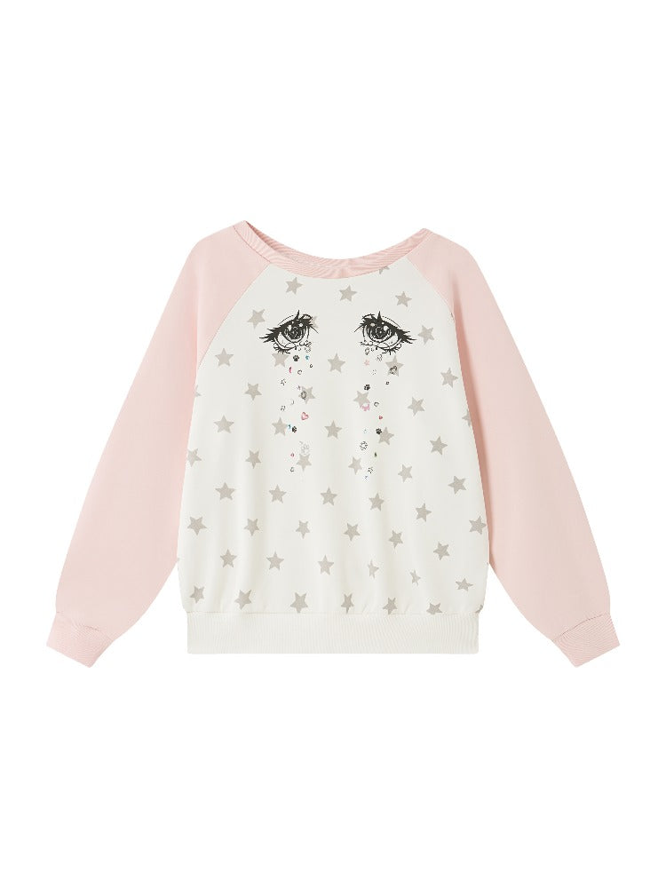 Diamond Tears Rhinestone Sweatshirt