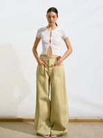Vintage Washed Loose Casual Wide-Leg Pants
