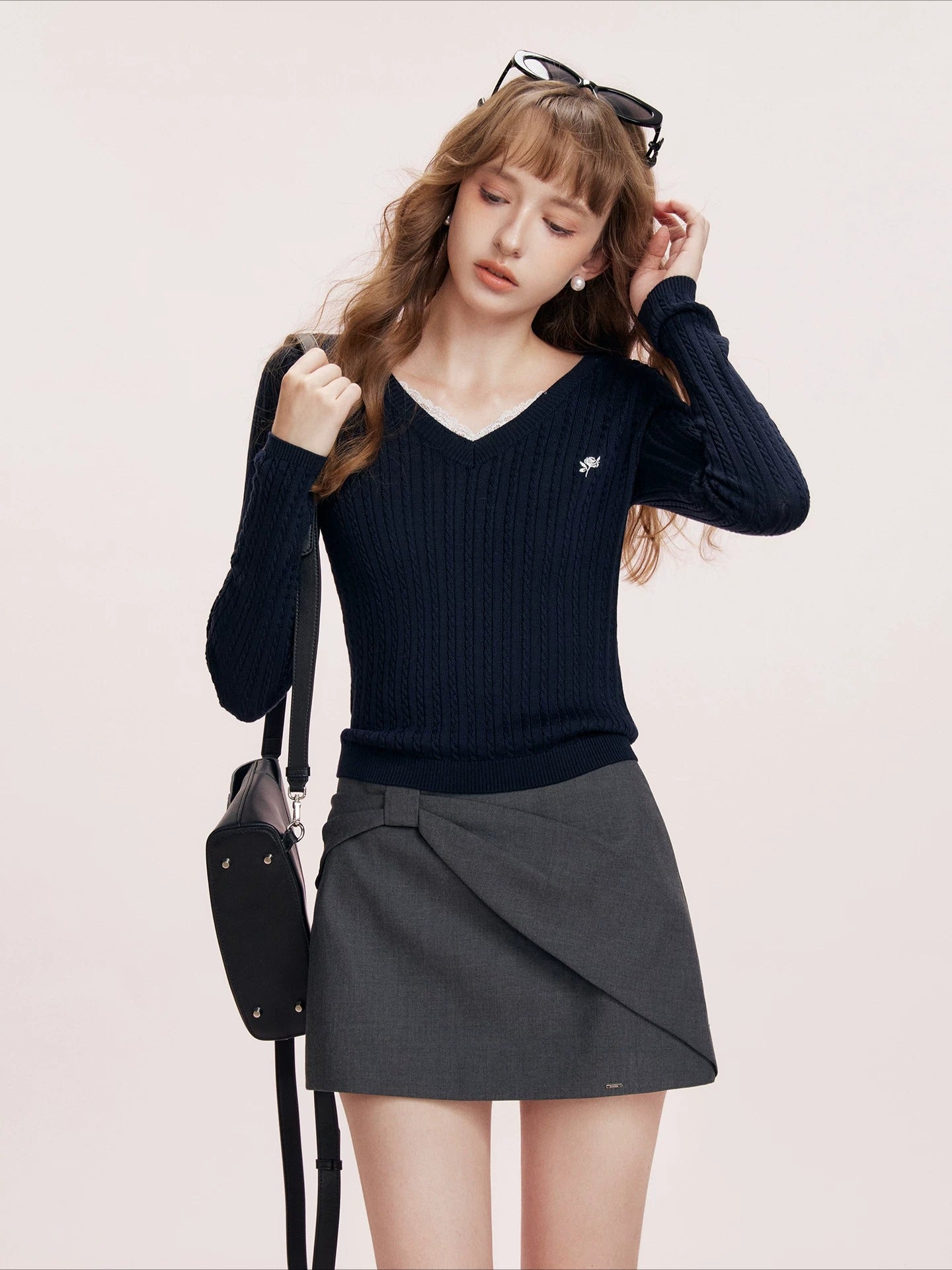 Bow A-Line Skirt