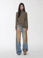 Camo Pony Hair Studded Belt