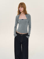 Layered Bolero Long Sleeve Top