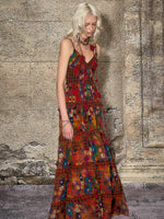 Ruffled Chiffon Slip Dress