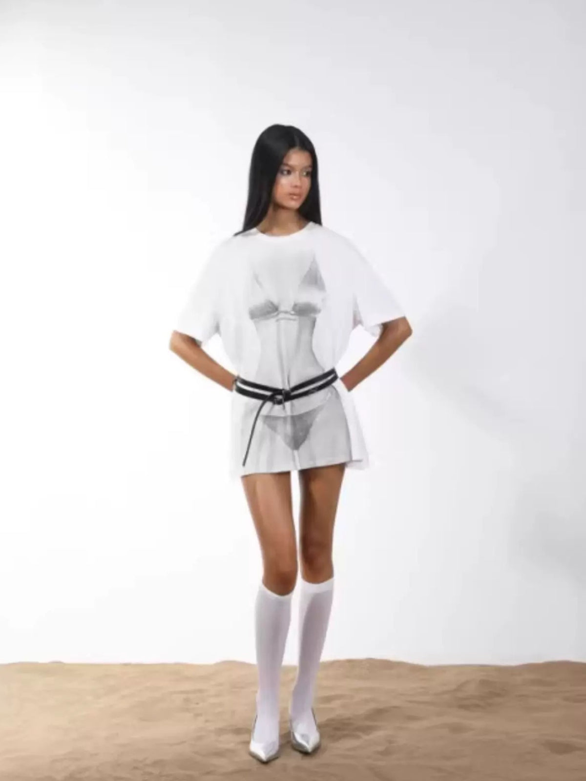 Bikini Print Cotton T-Shirt