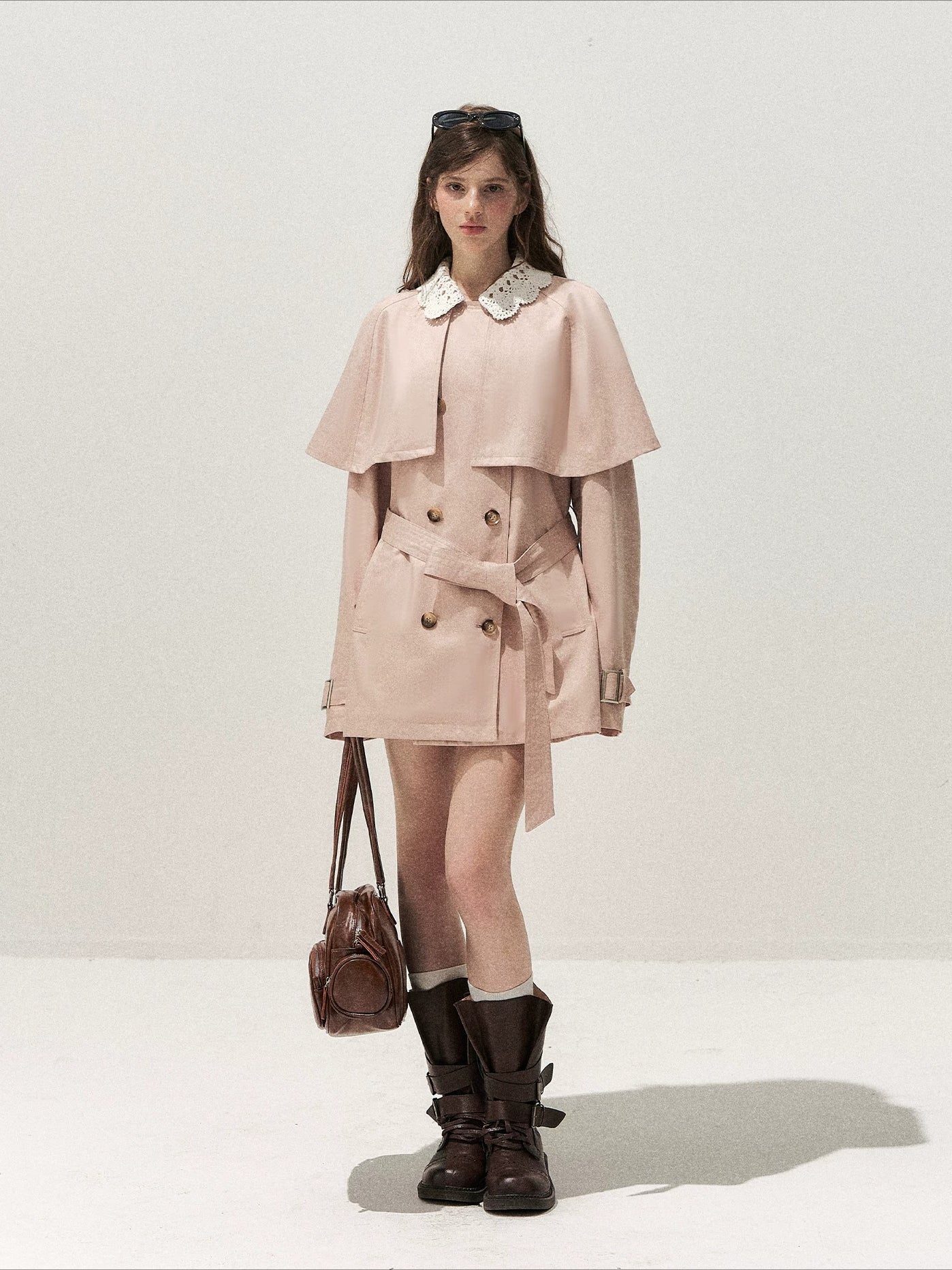 Detachable Cape Trench Coat