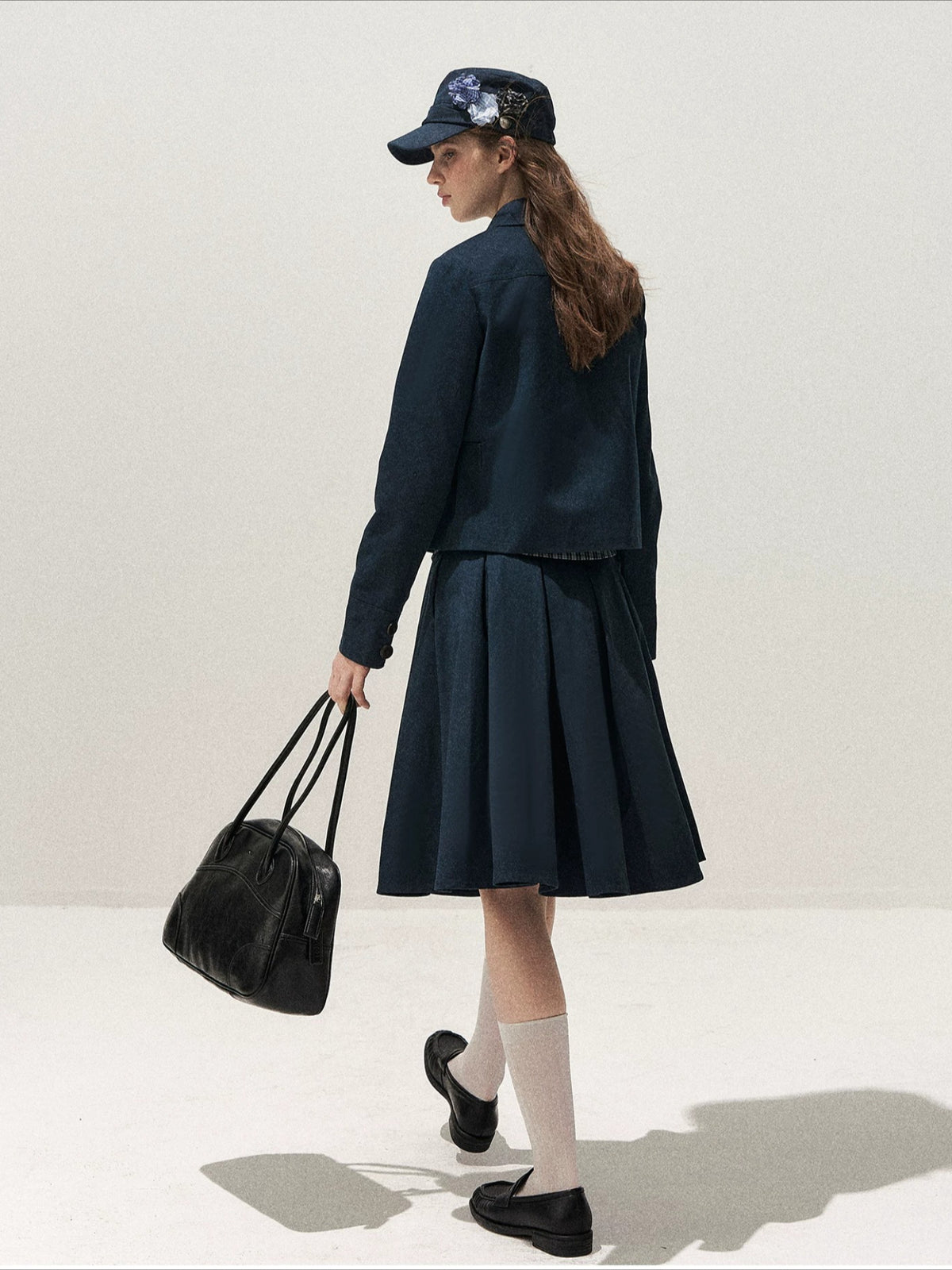 Peter Pan Pleated Skirt Set